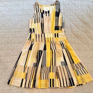 Maeve Yellow and Black Geometric Dress (2008)